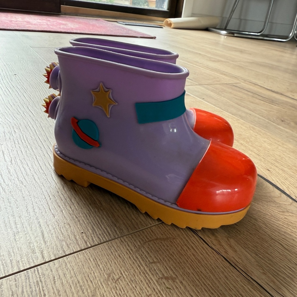 SOLD - Mini Melissa astronaut rain boots
